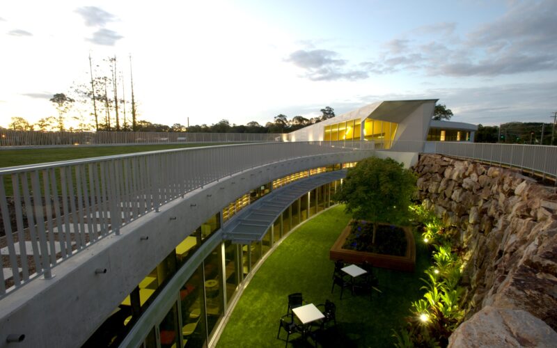 Cooroy Library Sunken courtyard